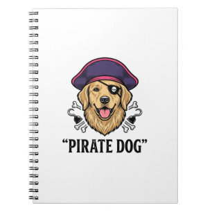 Caderno Espiral Camisa de desenho de gravura vintage de cachorro p