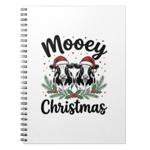 Caderno Espiral Camisa de Design de Gravura Vintage de Natal da Va