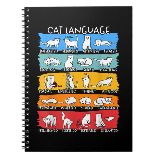 Caderno Espiral Camisa De Gato, Teto De Gato Engraçado, Presente D (Frente)