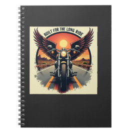 Caderno Espiral Camisa de Irmandade de Motociclista de Estrada no