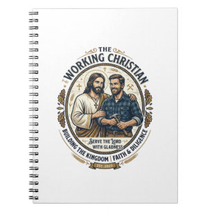 Caderno Espiral Camisa de Ofícios de Construção de Jesus Gráfico C