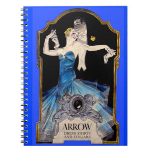 Caderno Espiral Camisa de seta do 1920 Leyendecker n.o 1