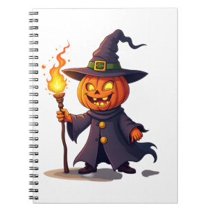 Caderno Espiral Camisa do Feiticeiro de Abóbora � Mago Mágico de H