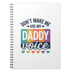 Caderno Espiral Camisa Orgulho Vintage Daddy Voice Design_1