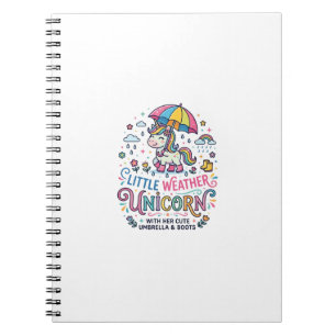 Caderno Espiral Camisa Unissex Unicórnio Pequeno Tempo Unicórnio T
