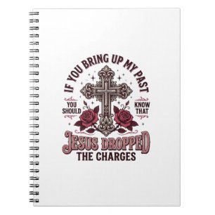Caderno Espiral Camisa Vintage Cruz Jesus Retirou As Acusações