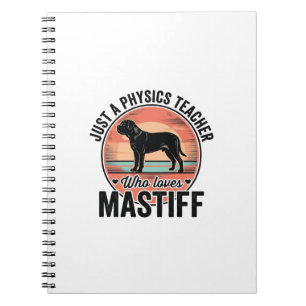 Caderno Espiral Camisa Vintage de Cachorro do Professor de Física