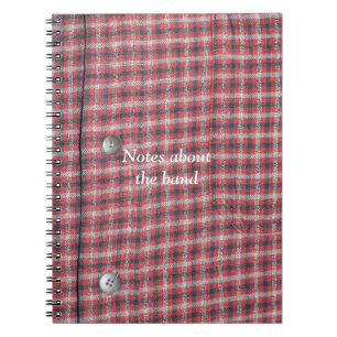 Caderno Espiral Camisa xadrez