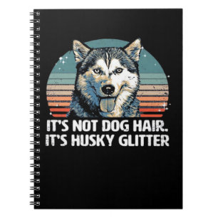 Caderno Espiral Camiseta Clássica Brilhante de Cachorro Husky Sibe