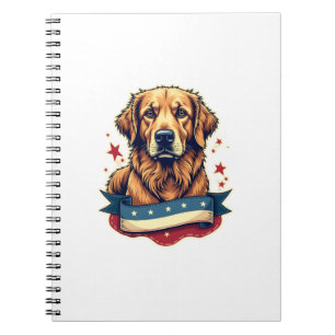 Caderno Espiral Camiseta com Gravação Retro Patriótica de Retrieve