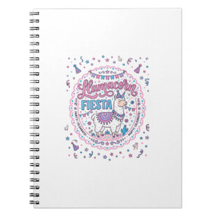 Caderno Espiral Camiseta Divertida da Festa do Llamacorn Unicórnio