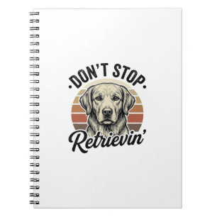 Caderno Espiral Camiseta Gráfica de Gravura Vintage de Cachorro Re