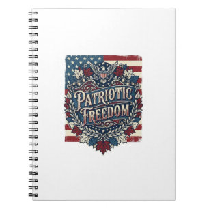 Caderno Espiral Camiseta Gráfica Vetorial de Folhas de Outono Patr