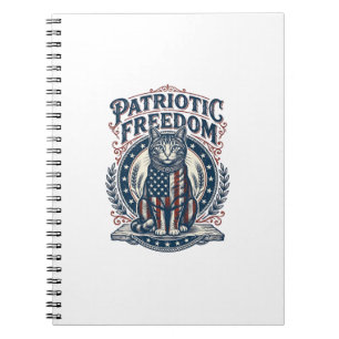 Caderno Espiral Camiseta Gráfica Vetorial de Gato de Celeiro Patri