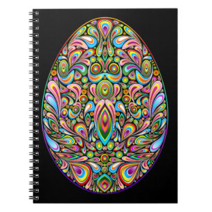Caderno Espiral Camiseta Orgânica Infantil com Desenho Psicodélico