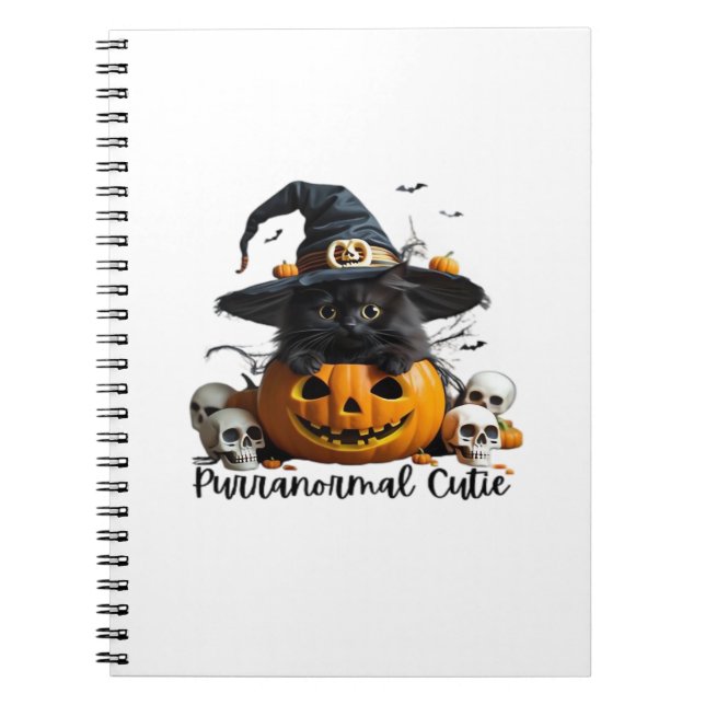 Caderno Espiral Camiseta Puranormal Clássica (Frente)