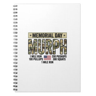 Caderno Espiral Camiseta Vetorial Vintage de Treino Memorial Day M