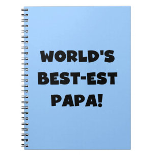 Caderno Espiral Camisetas e presentes de Papa mais aptos do mundo