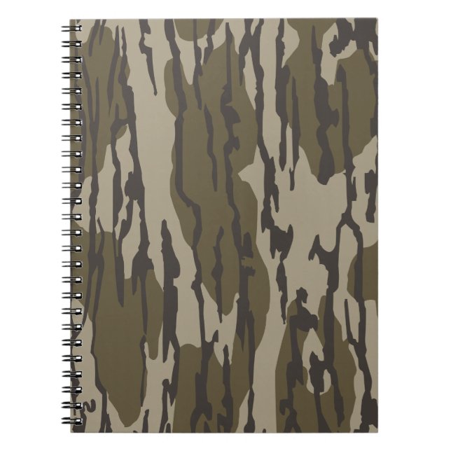 Caderno Espiral Camo de Bottomland para homens caçando roupa (Frente)