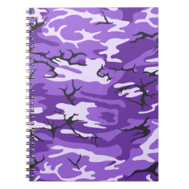 Caderno Espiral Camo Roxo