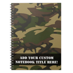 Caderno Espiral Camo Verde Dusty