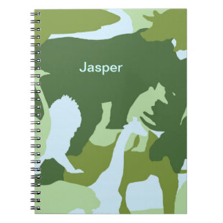Caderno Espiral Camouflage dieren kladblok