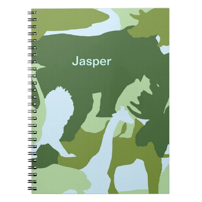 Caderno Espiral Camouflage dieren kladblok (Frente)
