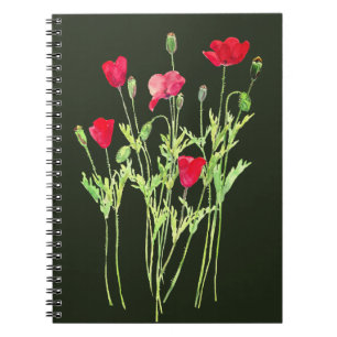 Caderno Espiral Campanha de verão, flores silvestres