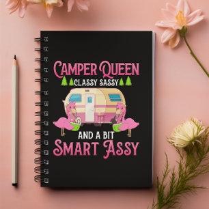 Caderno Espiral Camper Queen Classy Sassy Smart Engraçadas Menina