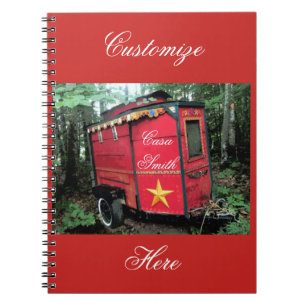 Caderno Espiral Campista aciganado retro personalizado do vintage