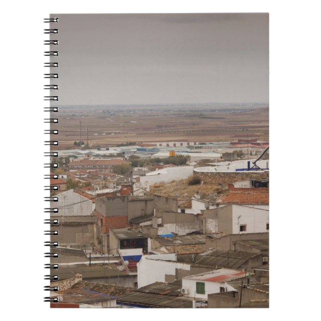 Caderno Espiral Campo de Criptana, antigos moinhos de vento da Man (Frente)