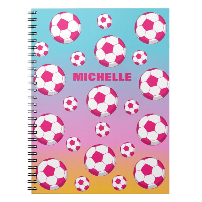 Caderno Espiral Campo de futebol personalizado (Frente)