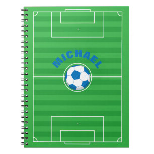Caderno Espiral Campo de futebol personalizado