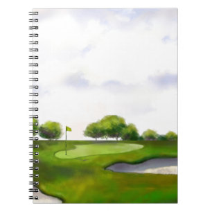 Caderno Espiral Campo de golfe