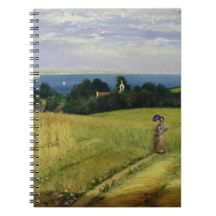 Caderno Espiral Campo de milho na ilha do Wight