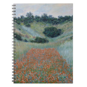 Caderno Espiral Campo de Papoulas num Vale perto de Giverny (por M