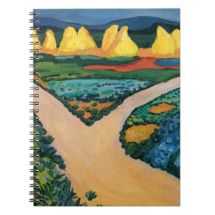 Caderno Espiral Campos de Legumes de August Macke, Arte Fino Vinta