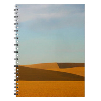 Caderno Espiral Campos de trigo dourados na região de Palouse