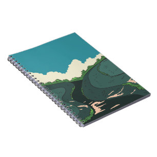 Caderno Espiral Campos Japoneses
