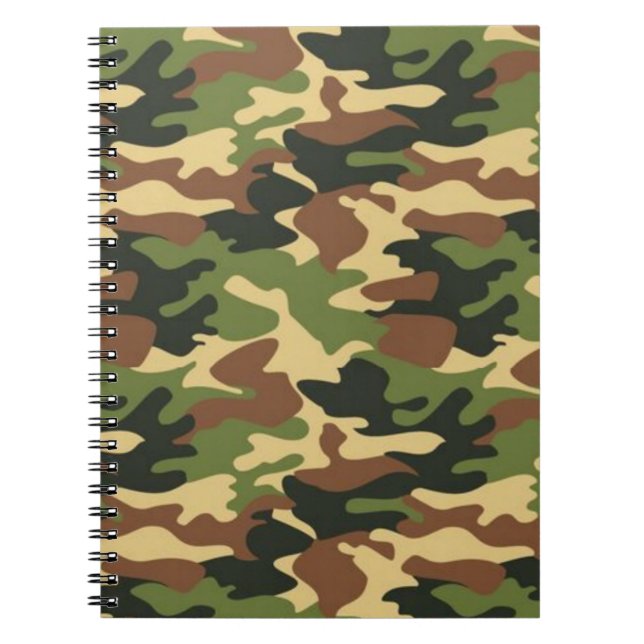 Caderno Espiral camuflagem (Frente)