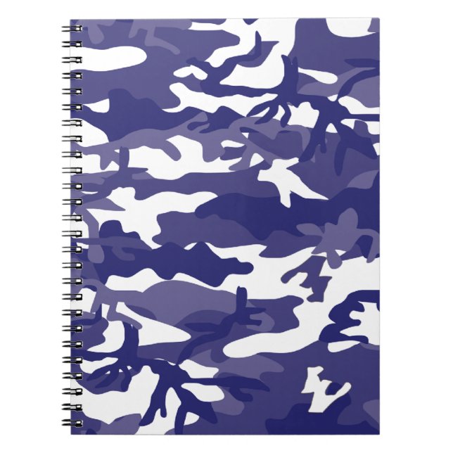 Caderno Espiral Camuflagem Azul (Frente)