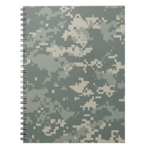 Caderno Espiral Camuflagem da ACU do exército