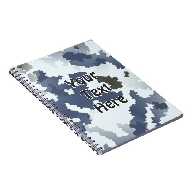 Caderno Espiral Camuflagem de inverno (Lado Direito)