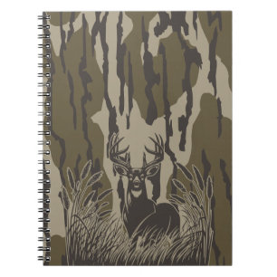 Caderno Espiral Camuflagem de terra baixa para caça de cervo de ca