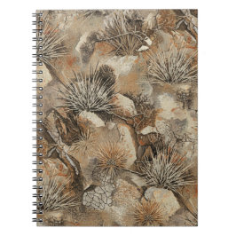 Caderno Espiral Camuflagem de Traje Ghillie Deserto