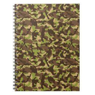 Caderno Espiral Camuflagem em cascata
