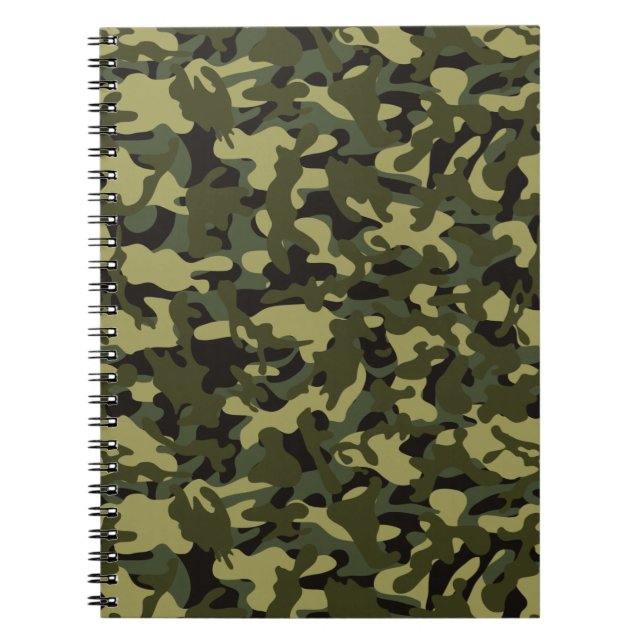 Caderno Espiral Camuflagem Euro Primavera (Frente)