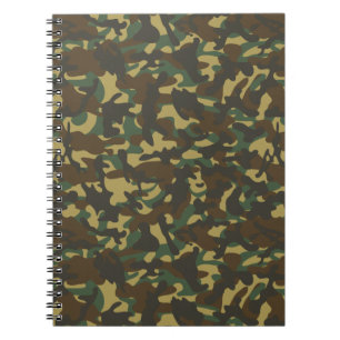 Caderno Espiral Camuflagem florestal