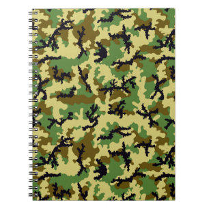 Caderno Espiral Camuflagem florestal