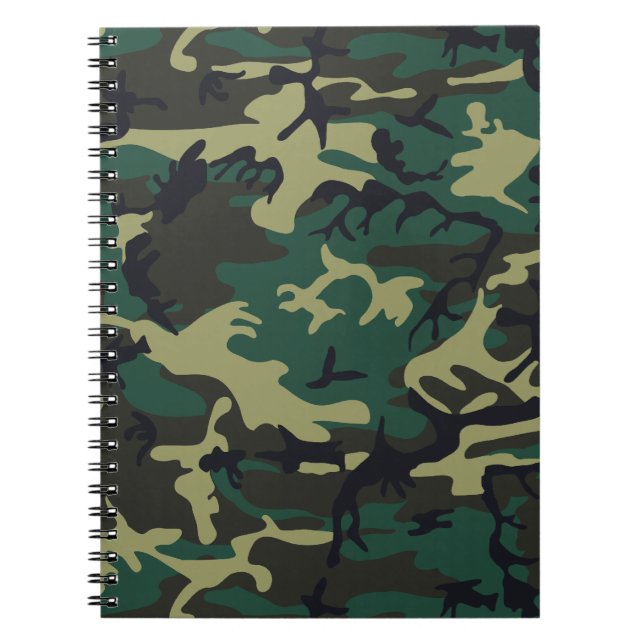 Caderno Espiral Camuflagem Militar (Frente)